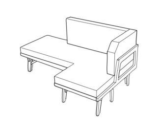 Everything Goes - Sofabed - sofa position. Isometric drawing